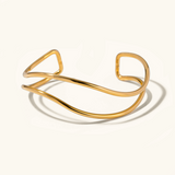 Dakota Intertwined Gold Cuff Bracelet