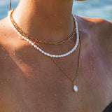 Luna Baroque Pearl Pendant Necklace