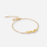 Gold Paw Print Chain Bracelet – Dainty Pet Lover Jewelry