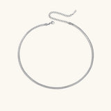 Elizabeth Herringbone Chain Necklace