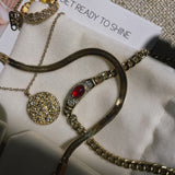 Isabella Vintage Gemstone Pendant Necklace