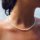 Olivia Freshwater Pearl Choker Necklace