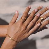 Oval Minimalist Silver Ring