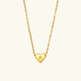 Heart Initial Pendant Necklace