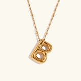 Aurelia Balloon Initial Necklace