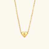 Heart Initial Pendant Necklace