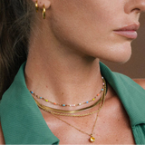 Celeste Rainbow Enamel Choker Necklace