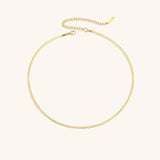 Elizabeth Herringbone Chain Necklace