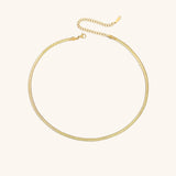 Elizabeth Herringbone Chain Necklace