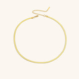 Elizabeth Herringbone Chain Necklace