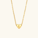 Heart Initial Pendant Necklace