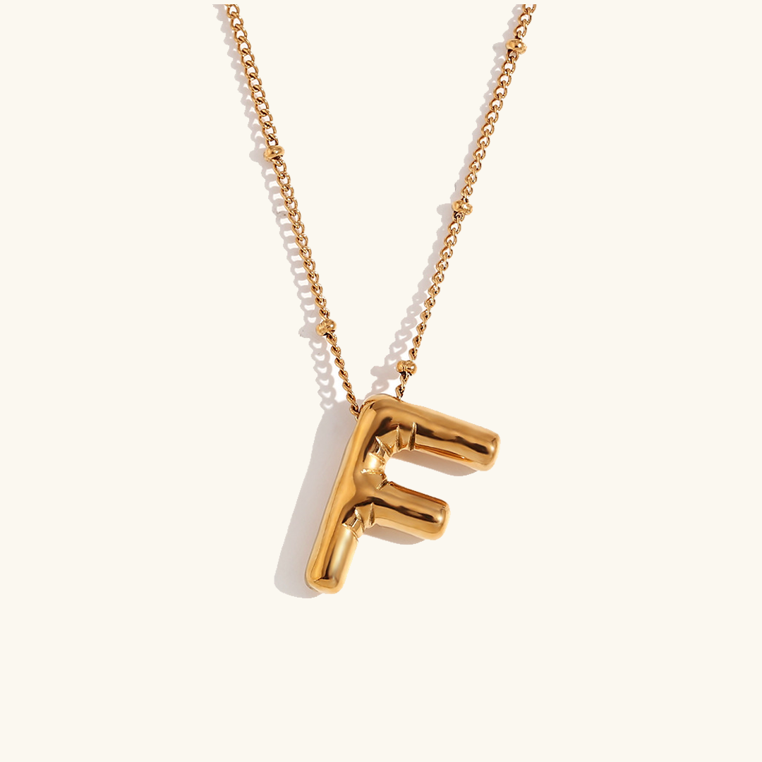 Aurelia Balloon Initial Necklace