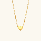 Heart Initial Pendant Necklace