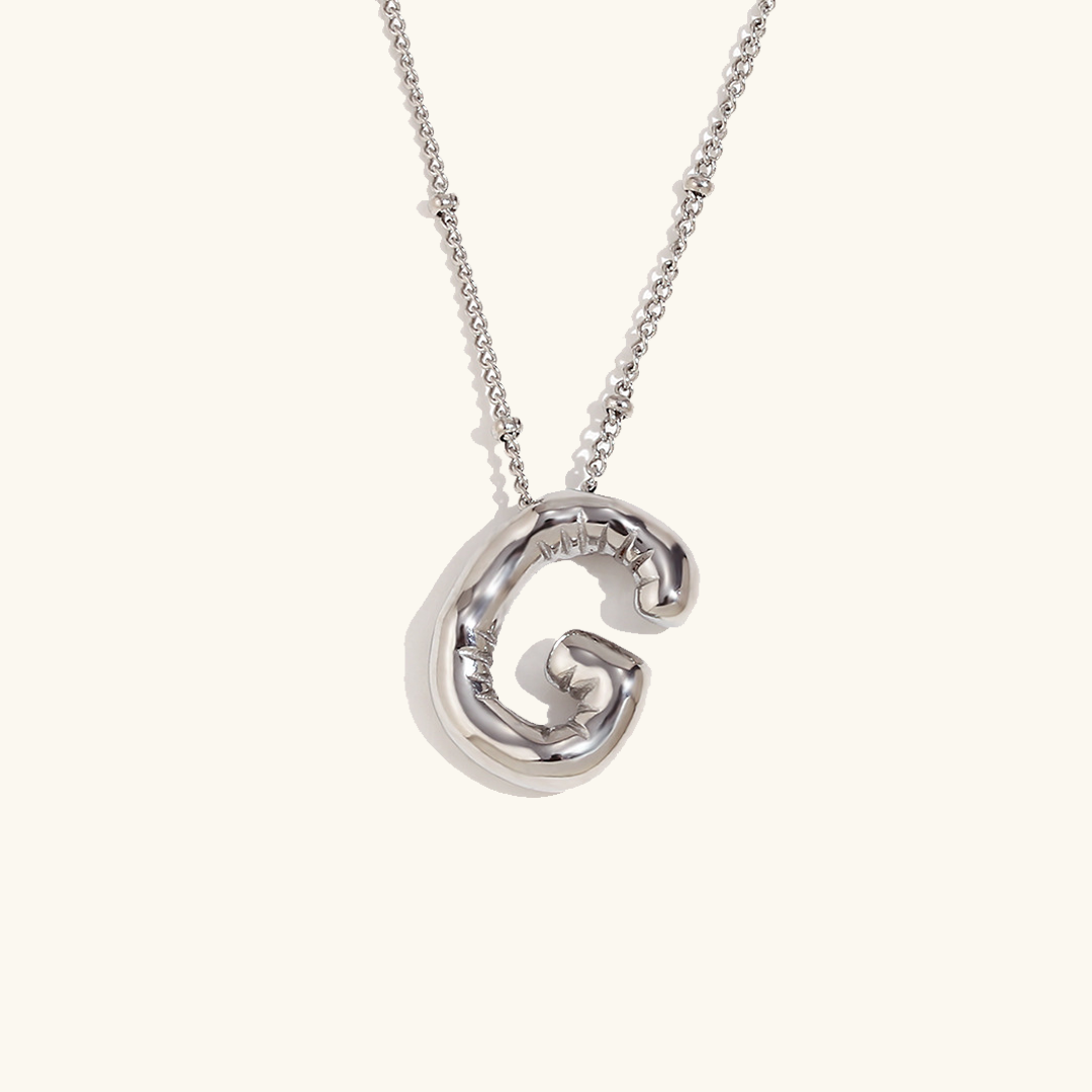 Aurelia Balloon Initial Necklace
