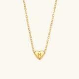 Heart Initial Pendant Necklace
