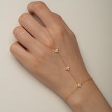 Mia Crystal Hand Chain Bracelet