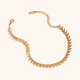 Madeline Gold Leaf Chain Bracelet