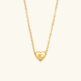 Heart Initial Pendant Necklace