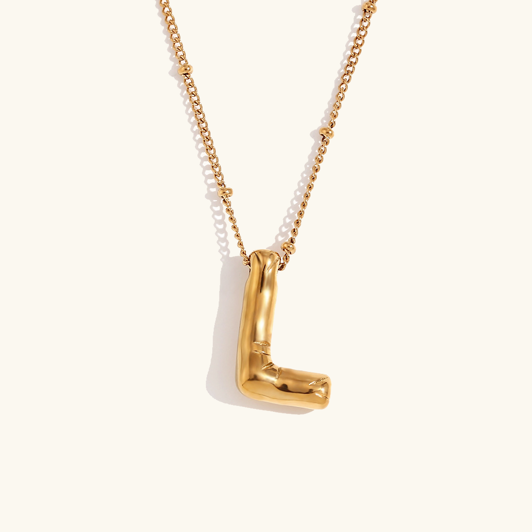 Aurelia Balloon Initial Necklace