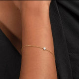 Mia Dainty Crystal Clover Bracelet