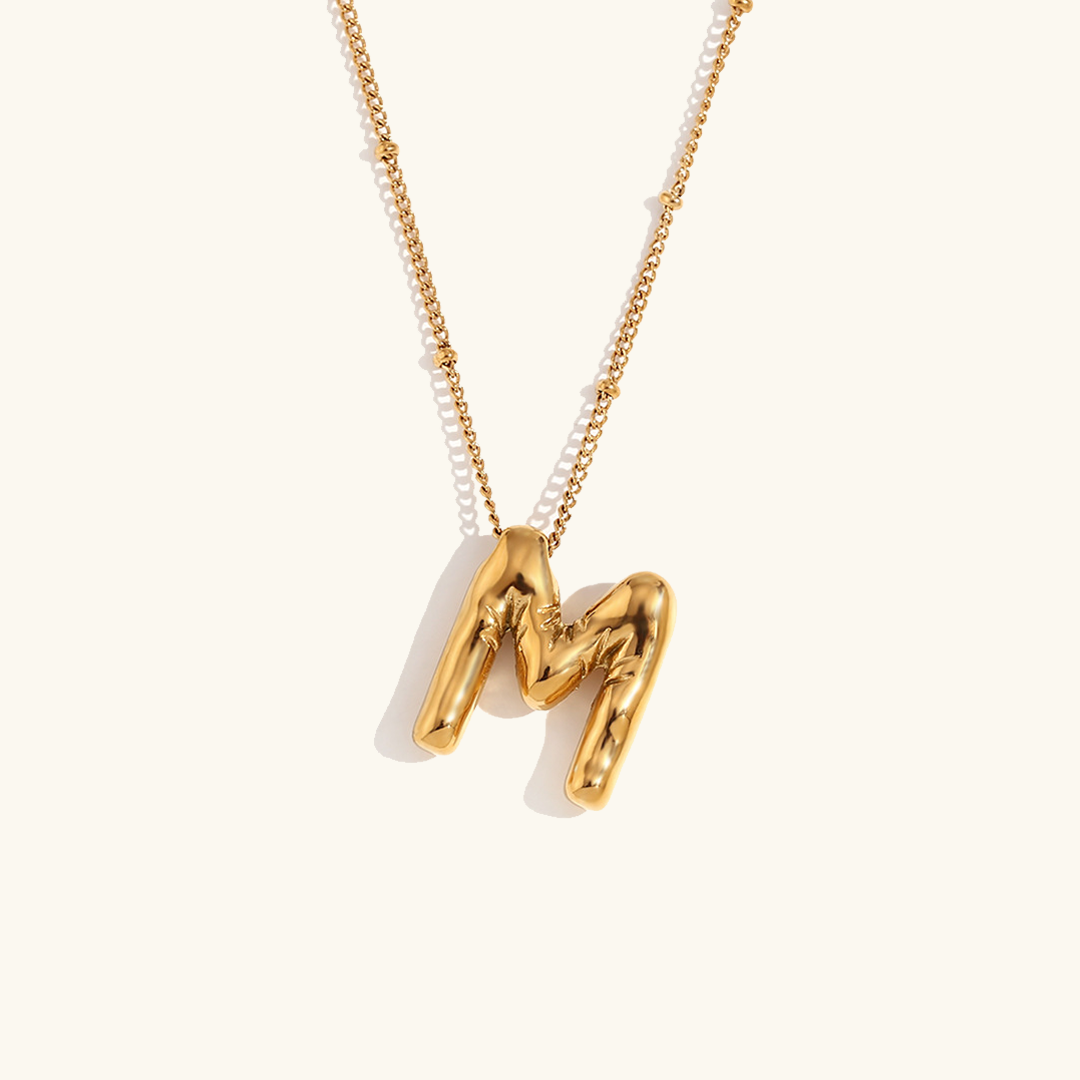 Aurelia Balloon Initial Necklace