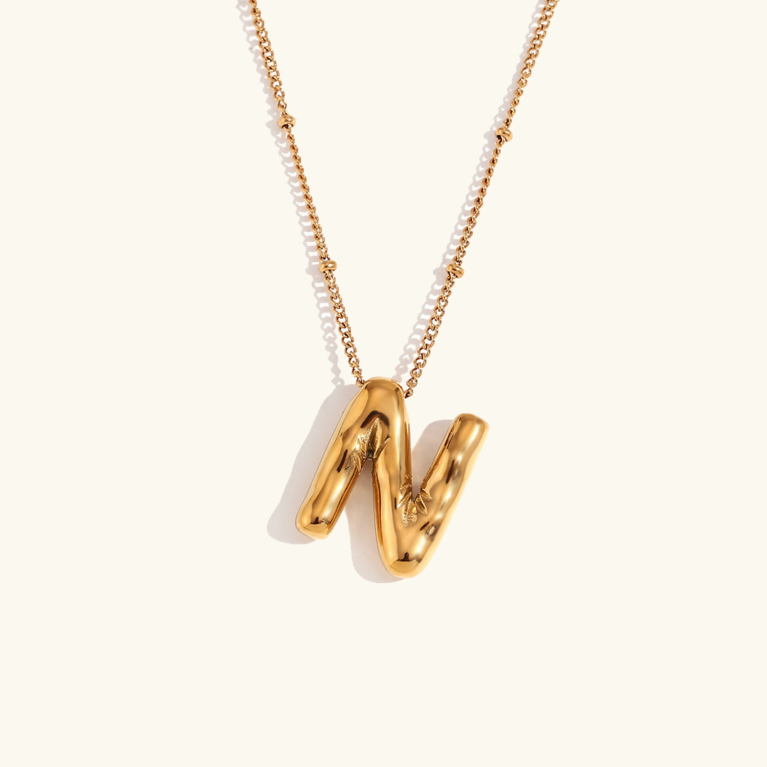 Aurelia Balloon Initial Necklace
