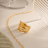 Cass Layered Gold Ring