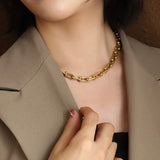 Aria Bold Link Chain Necklace