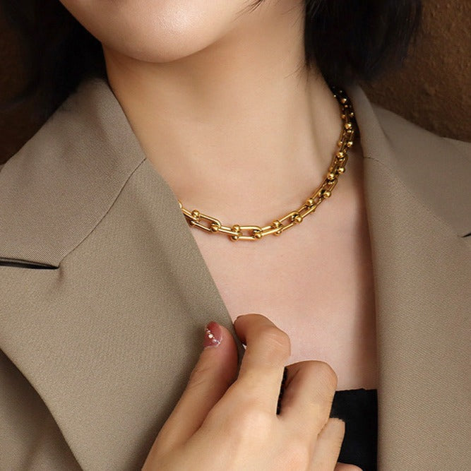 Aria Bold Link Chain Necklace