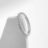 Sparkling Crystal Eternity Band