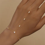 Liora Crystal Hand Chain Bracelet