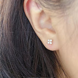 Clover Crystal Stud Earrings