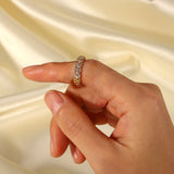 Radiant Teardrop Crystal Ring