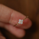 Mia Clover Sparkle Ring