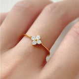 Mia Clover Sparkle Ring