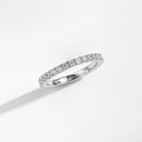 Sparkling Crystal Eternity Band