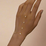Liora Crystal Hand Chain Bracelet