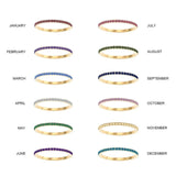 Vibrant Stacking Birthstone Eternity Ring