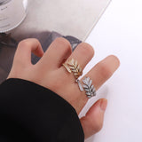 Leaf Vine Adjustable Gold Ring