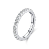 Sparkling Crystal Eternity Band