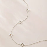 Luna Clover Outline Necklace