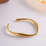Aurora Sculpted Open Bangle
