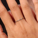 Dainty Gold Paved Ring with Sparkling Simulant Stones