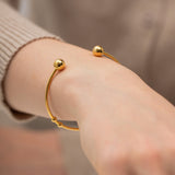 Alora Minimalist Gold Bangle