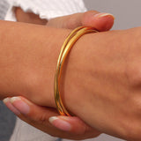 Rianne Gold Stacked Bangle Bracelet