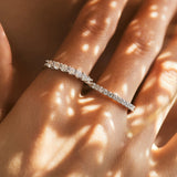 Sparkling Crystal Eternity Band