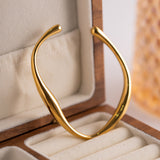 Aurora Sculpted Open Bangle