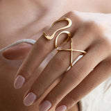 Isla Abstract Gold Ring