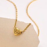Heart Initial Pendant Necklace