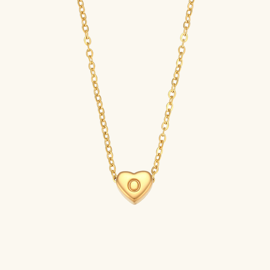 Heart Initial Pendant Necklace